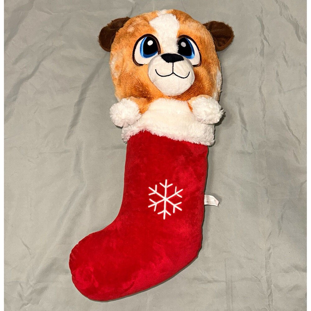 Classic Toy Co. Inc Stuffed Animal Christmas Stocking Snowflake Red/White 24inch